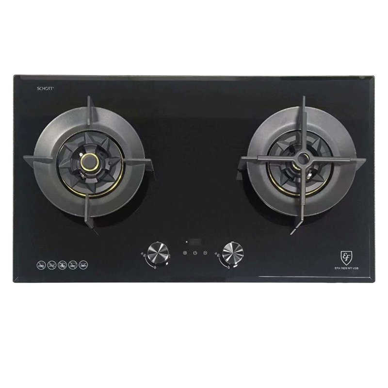 EF 78cm Glass Gas Hob - Matt Black (EFH 7628 WT VGB-LPG) 1 S