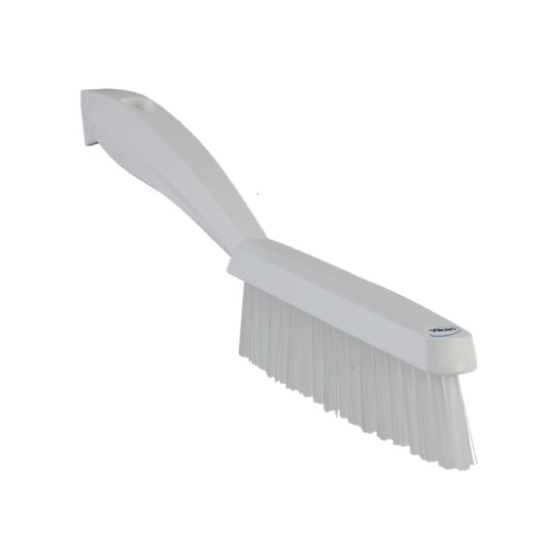 Vikan Narrow Hand Brush w/Short Handle 300 mm Very hard-White 1 S