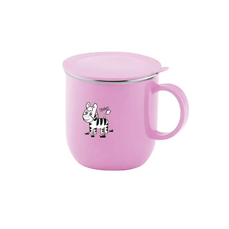 Zebra Kiddy Cup With Lid - Pink 1 S