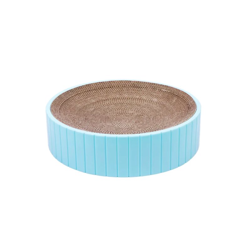 Sweet Home Vertical Strips Cat Scratcher Post- Blue L 1 S