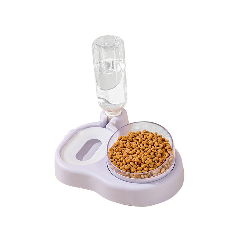 Sweet Home Pet Water Dispensers With Feed Bowl - Gray 1 S