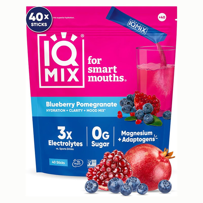 IQBar IQMix Hydration ElectrolytesPowder BlueberryPomegranate