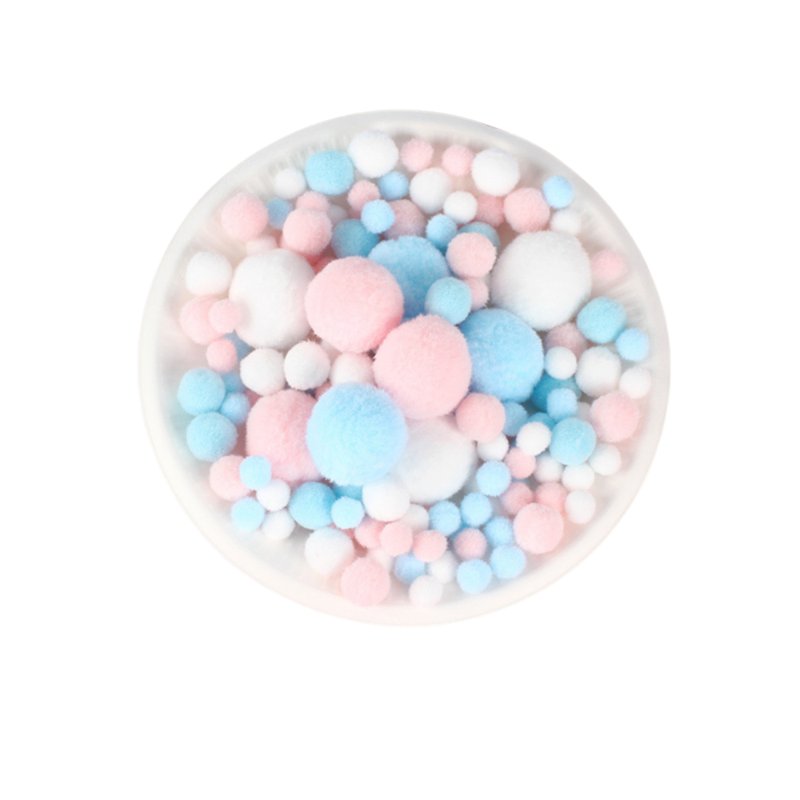 CozyNest Baby Pastel Mix Pompoms 130 S