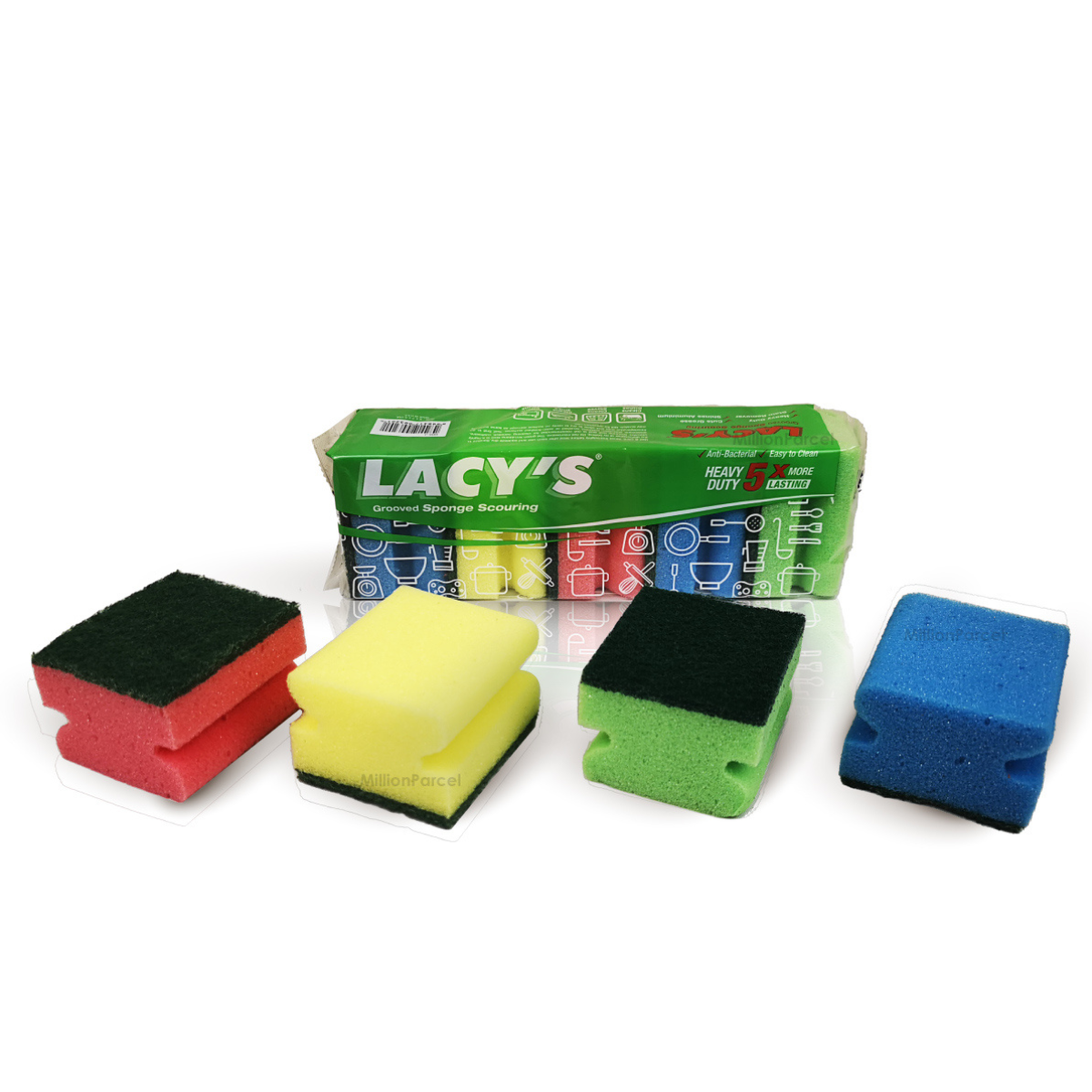 Lacy's Grooved Sponge & Scourer 5 S