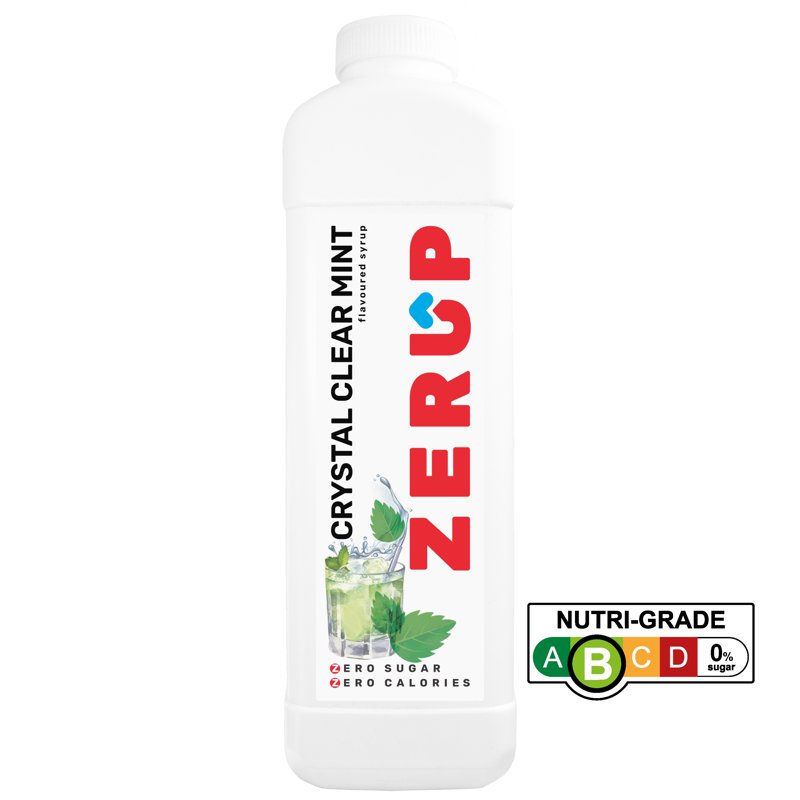 Zerup Zero Sugar Syrup - Crystal Clear Mint