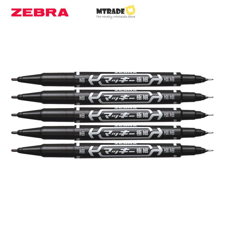 Mckee Twin Tip Permanent Marker - Black 5 S