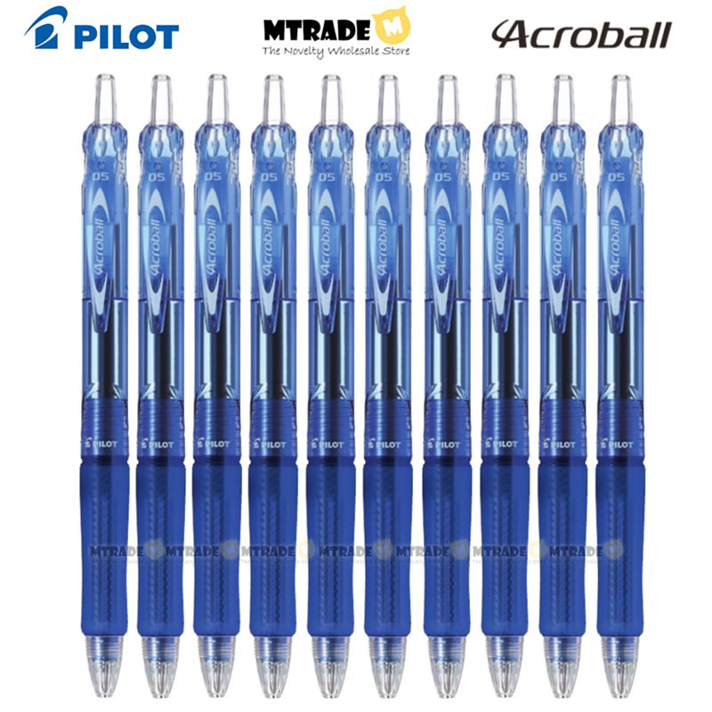 Pilot Acroball Pen 0.5mm - Bue Ink (BAB-15EF-LL) 10 S