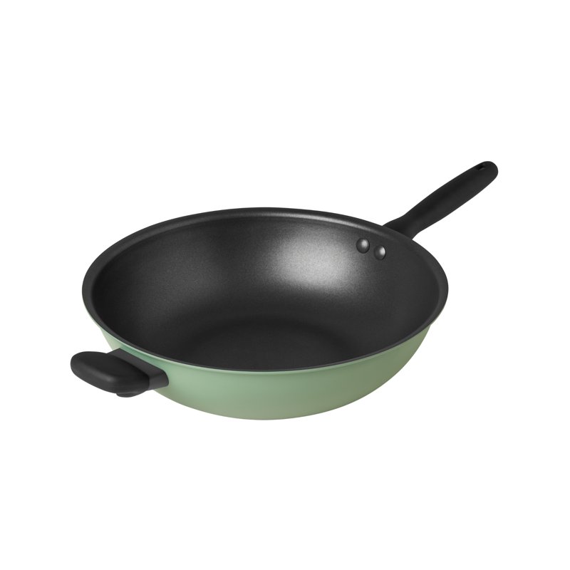 Meyer Moda Nonstick 32cm Stirfry with Helper Handle (Sage) 1 S
