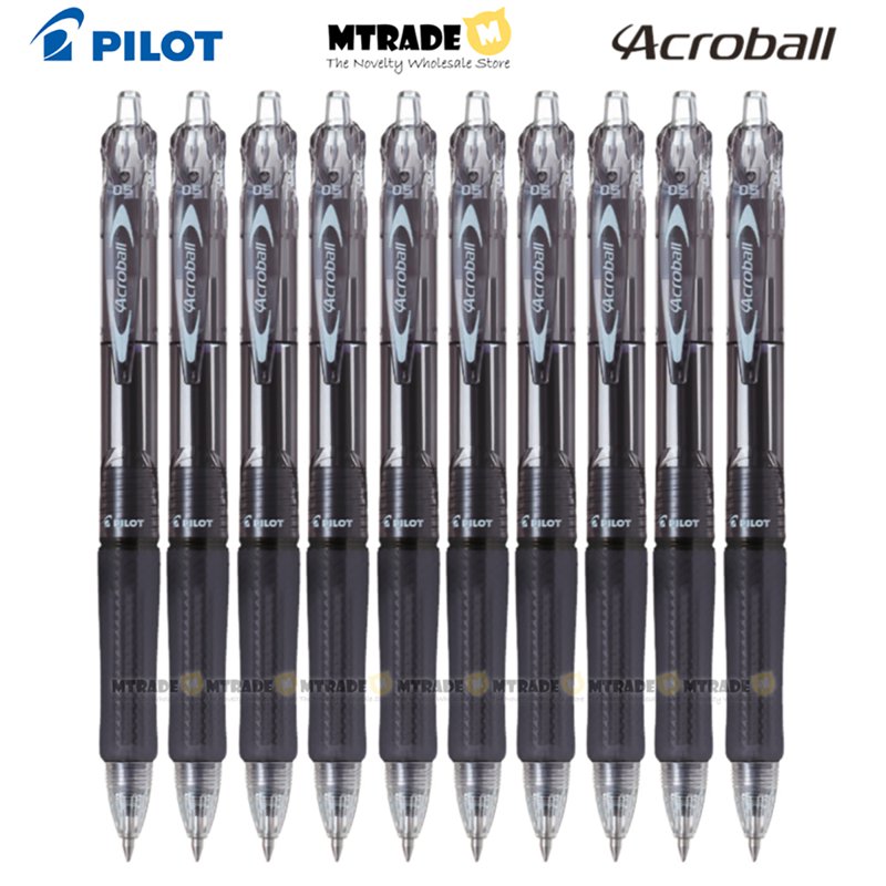 Pilot Acroball Pen 0.5mm - Black Ink (BAB-15EF-BB) 10 S
