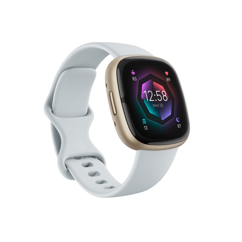 Fitbit Sense 2 Smartwatch - Blue Mist / Soft Gold Aluminium 1 S