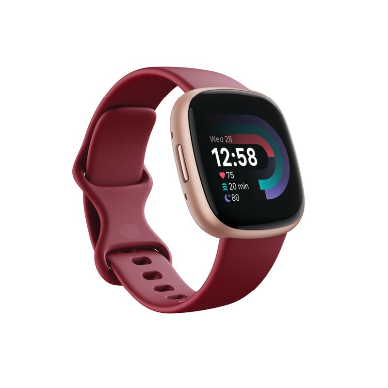 Fitbit Versa 4 Smartwatch Beet Juice / Copper Rose Aluminium 1 S