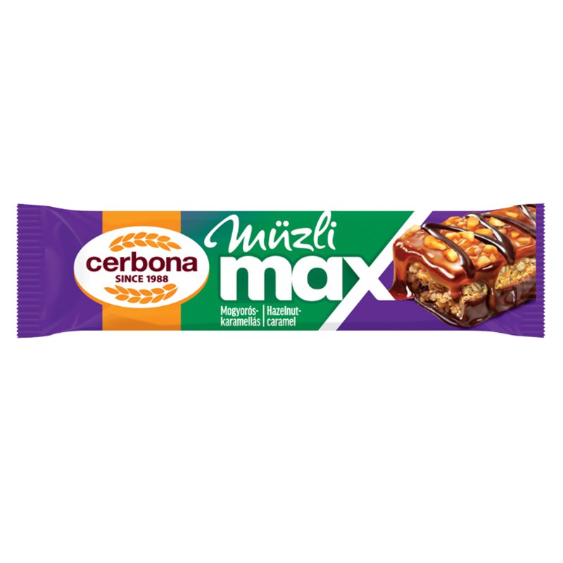 Cerbona Muesli Max Bar - Hazelnuts & Caramel