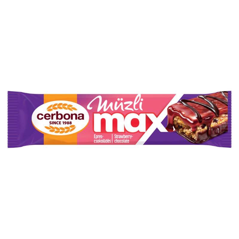 Cerbona Muesli Max Bar - Strawberry Chocolate