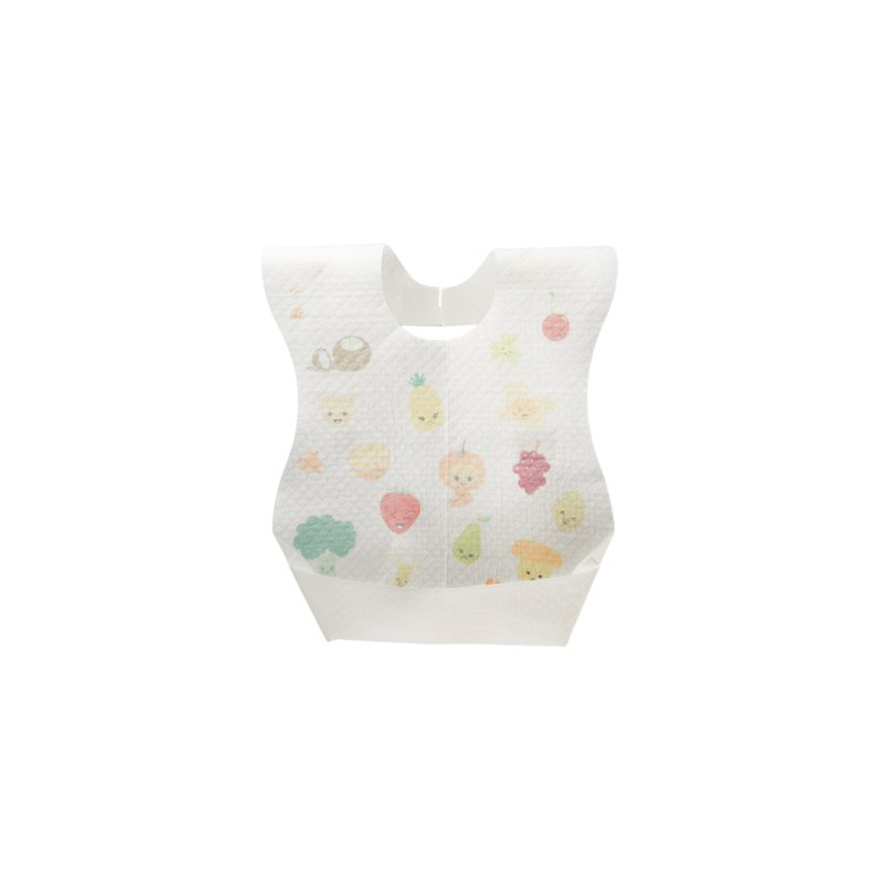 CozyNest Disposable fruit face bibs 10 S