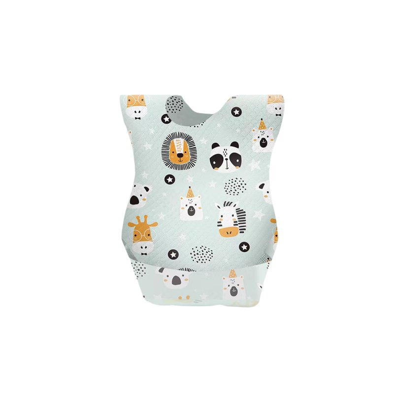 CozyNest Disposable zoo animals bibs 10 S