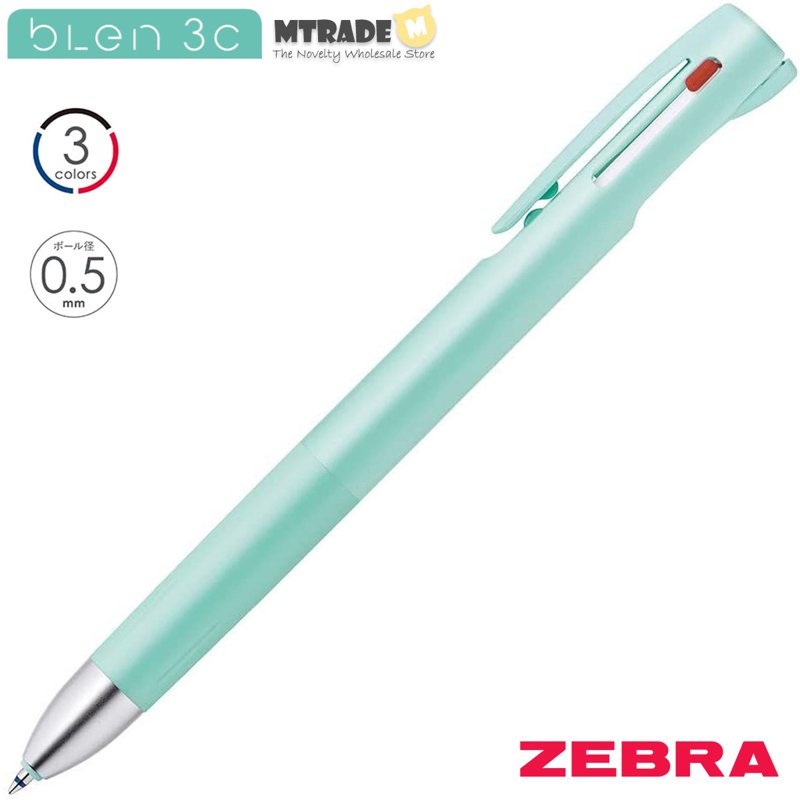 Blen 3C (Tri-Color) Multi Ballpoint Pen 0.5mm (Mint Body) 1 S