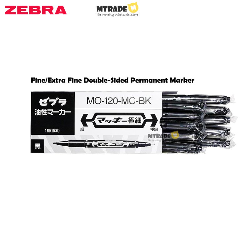Mckee Twin Tip Permanent Marker (Black) 10 S
