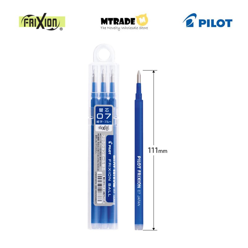 Pilot Frixion Ball Refill 0.7mm (Blue Ink) LFBKRF30F3L 3 S