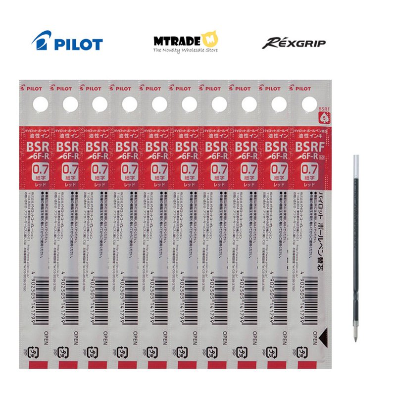 Pilot Rexgrip Refill 0.7mm (Red Ink) BSRF-6F-R 10 S