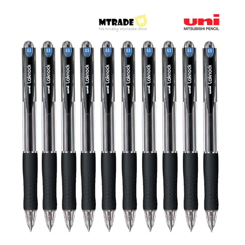 Uni Laknock Ballpoint Pen 0.5mm (Black) SN-100-05.24 10 S