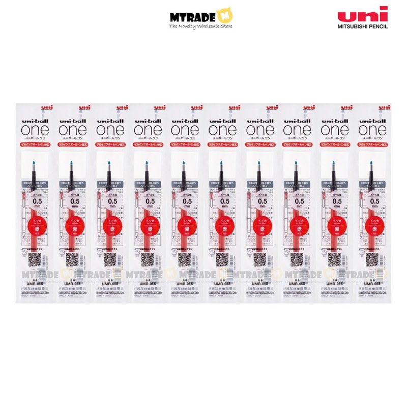 Uni-ball One 0.5mm Refill (Red) UMR-05S.15 10 S