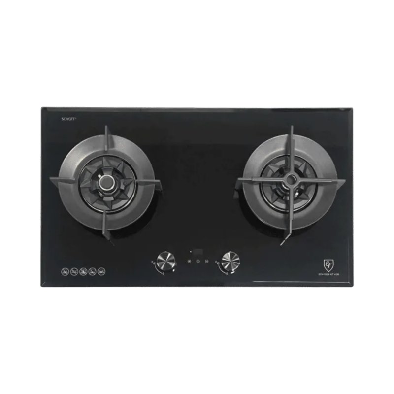 EF 78cm Glass Gas Hob - Matt Black (EFH 7628 WT VGB - TG) 1 S
