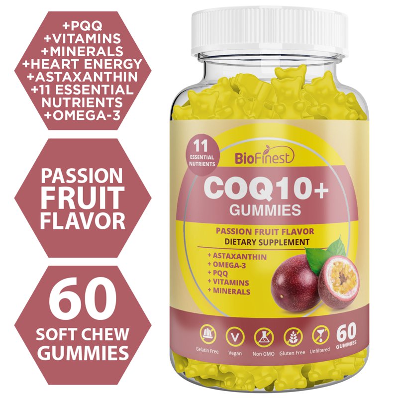 Biofinest COQ10+ Gummies Heart Health Energy Antioxidant 60 S