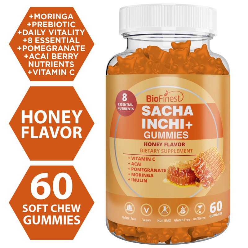 Biofinest Sacha Inchi+ Gummies Vitality Antioxidant Digestive 60 S