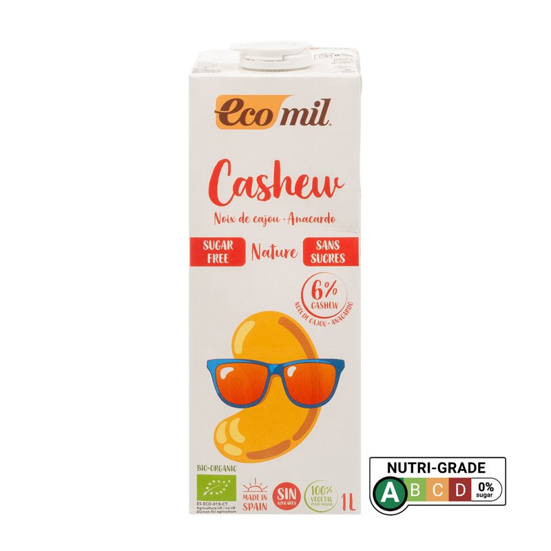 Ecomil Organic Cashew Milk - Sugar Free