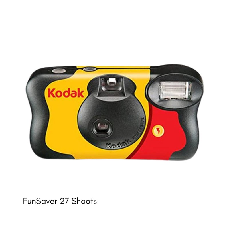 Kodak FunSaver 27 Shoots Film Camera with Flash ISO 800 1 S