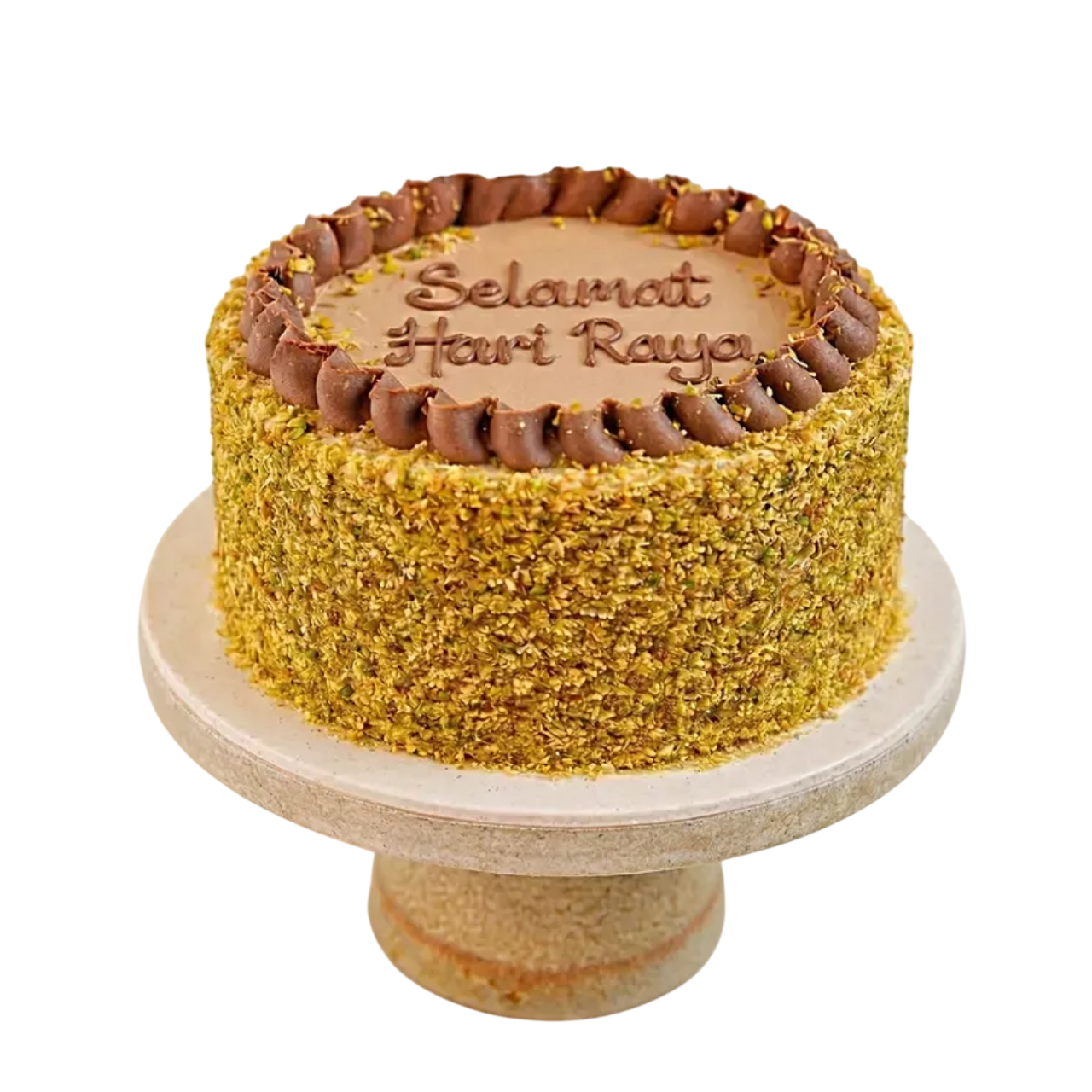 Ferns n Petals Selamat Hari Raya Pistachio Kunafa Chocolate Cake