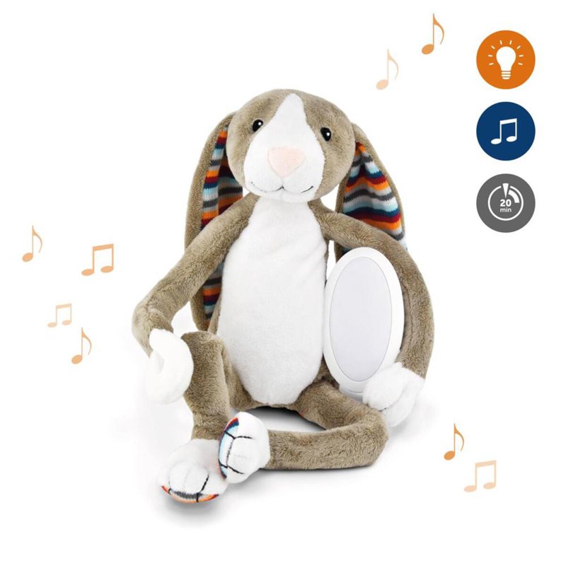 Zazu Bo the Bunny, Soft Toy Nightlight with Music