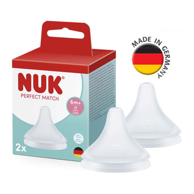 NUK Perfect Match Teat Flow Control - 6 Months+ 2 S