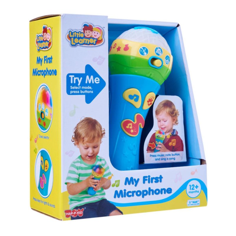 Hap-P-Kid Little Learner My First Microphone - Blue 1 S