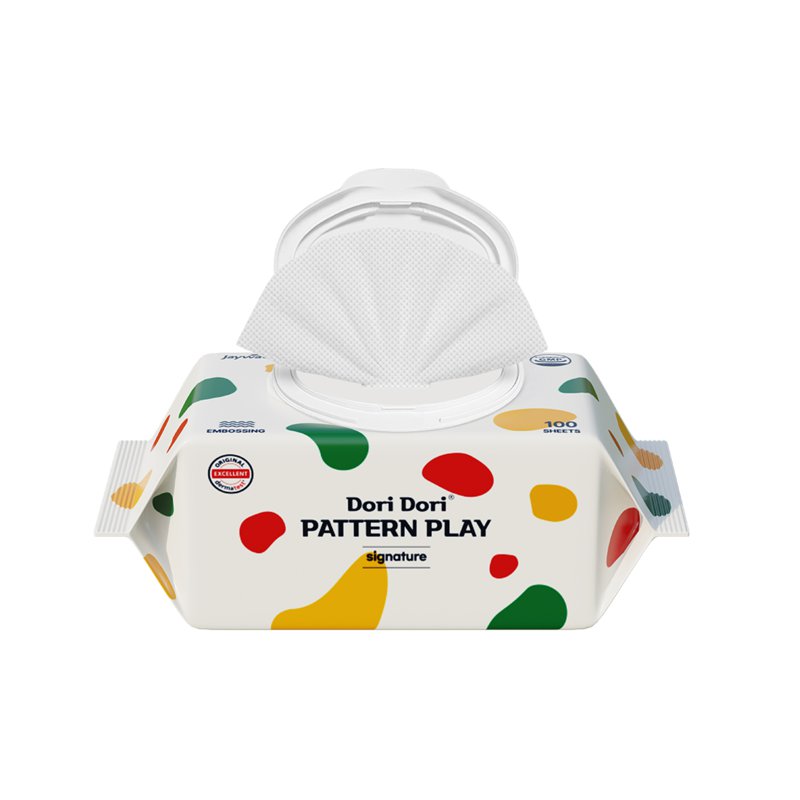 Dori Dori Pattern Play Signature Embossed Spunlace Baby Wipes 100 S