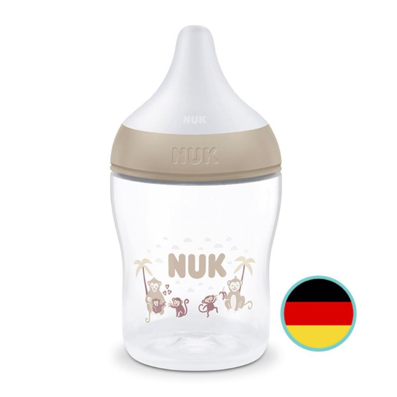 NUK Perfect Match Bottle with Soft Silicone Teat - Monkey 1 S