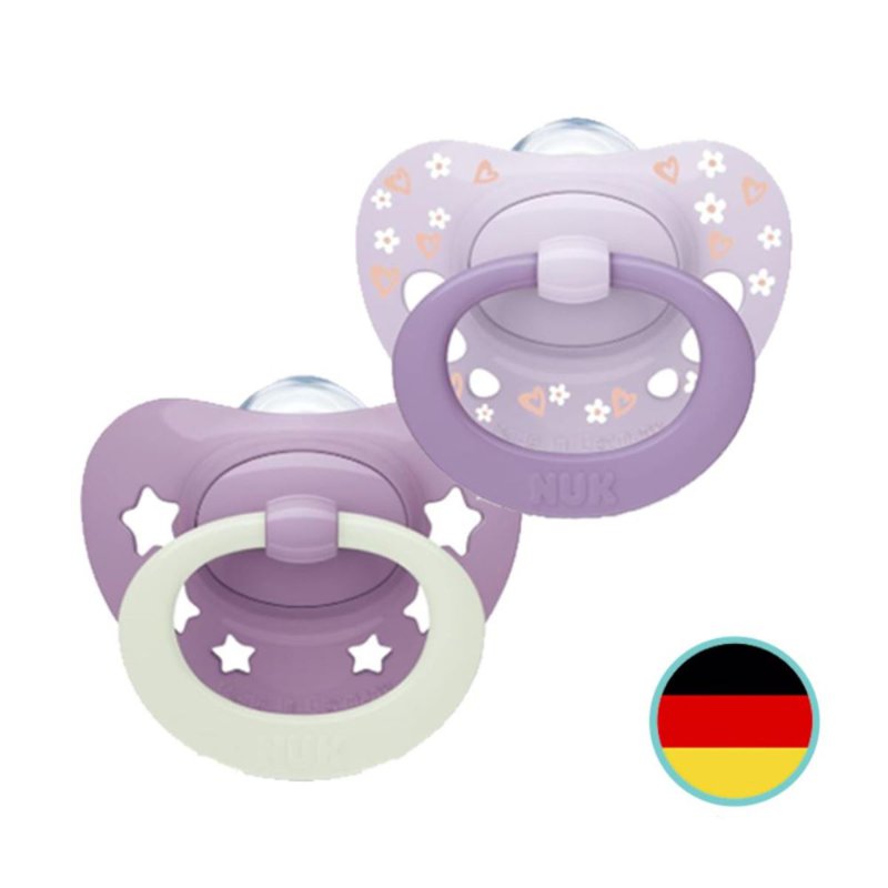 NUK Signature Silicone Soother Pacifier (18-36M)-Purple 2 S