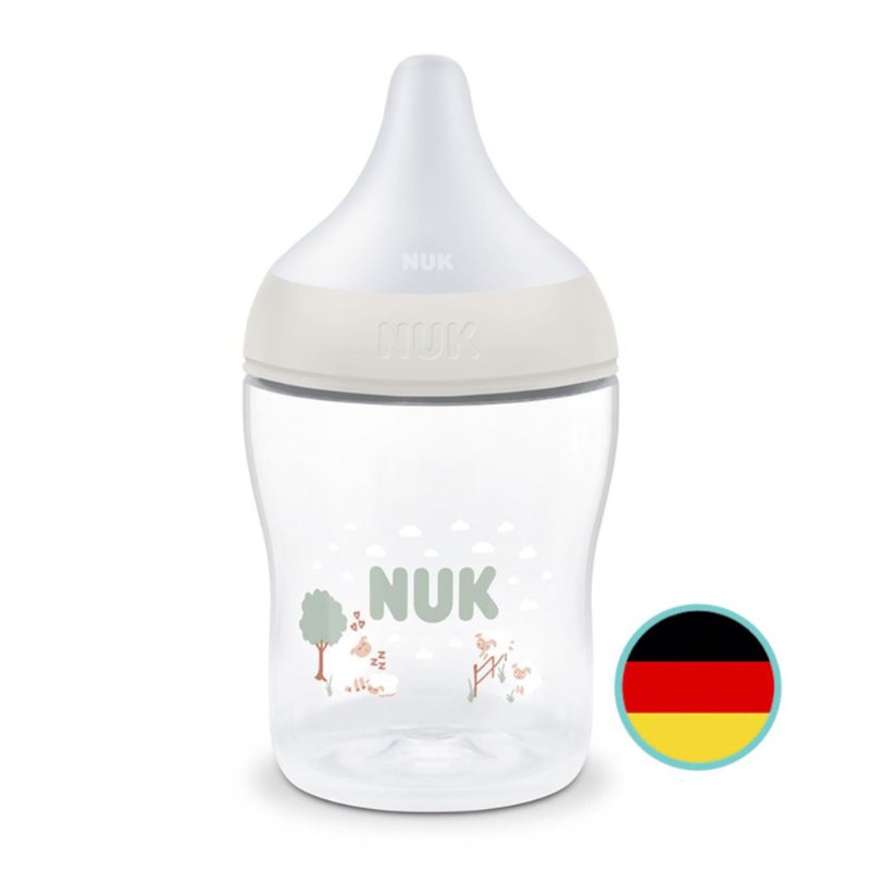 NUK Perfect Match Bottle with Soft Silicone Teat - Sheeps 1 S