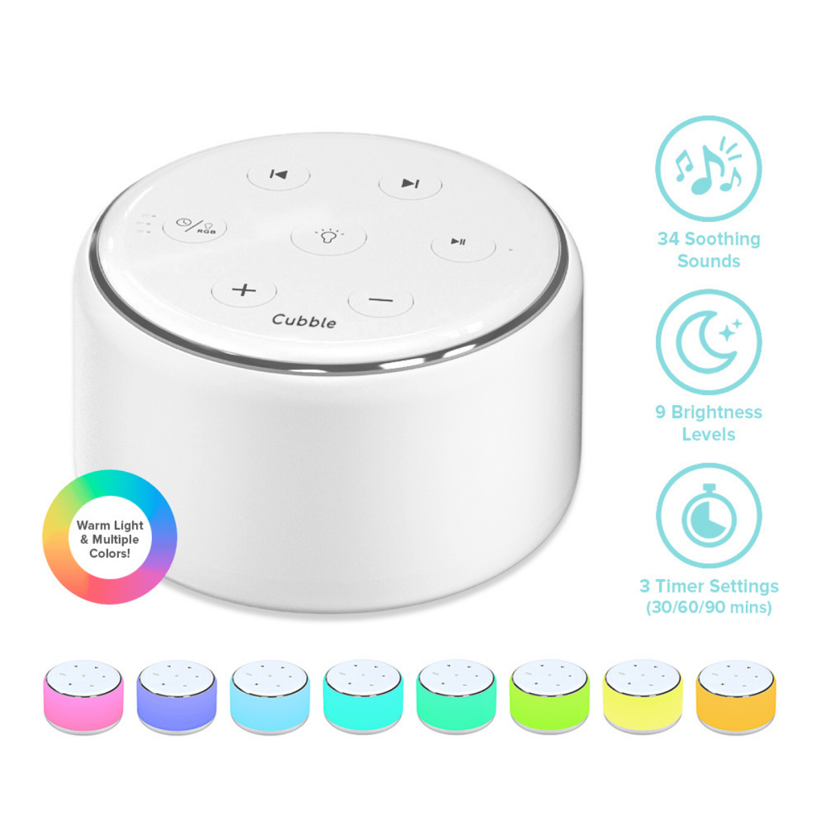 Cubble Night Light Sleep Soother/White Noise Machine 1 S