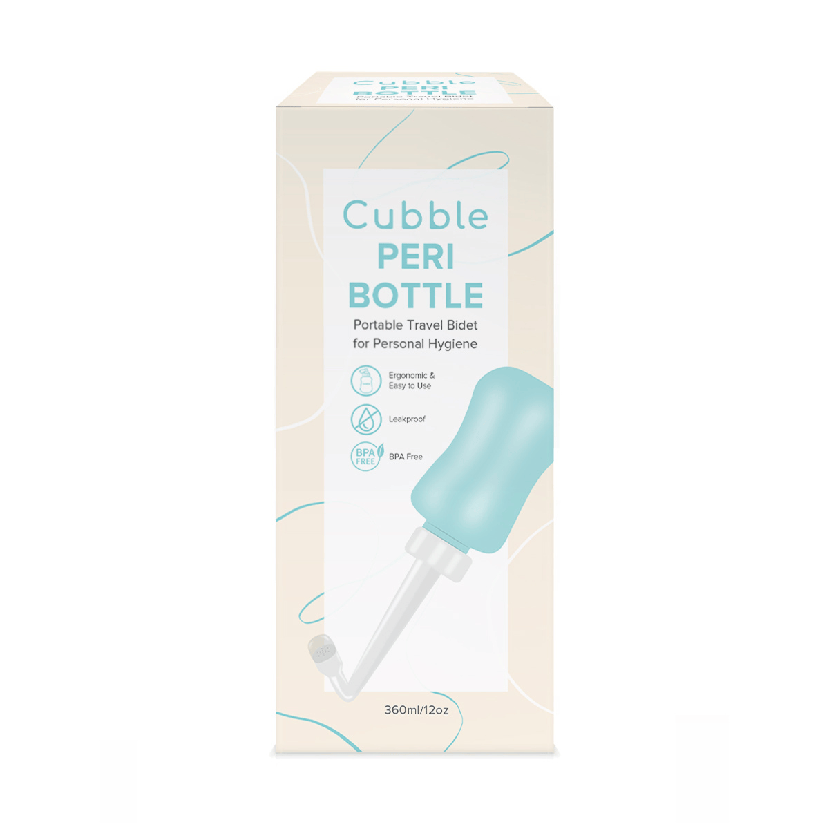 Cubble Peri Bottle for Postpartum Care 12oz