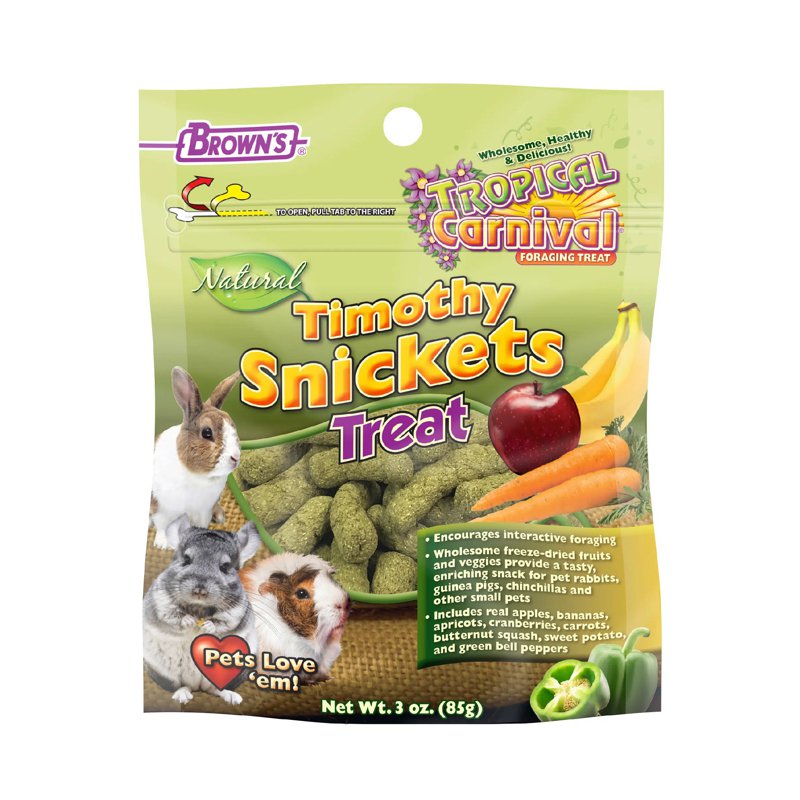 Brown's Tropical Carnival Natural Timothy Snickets