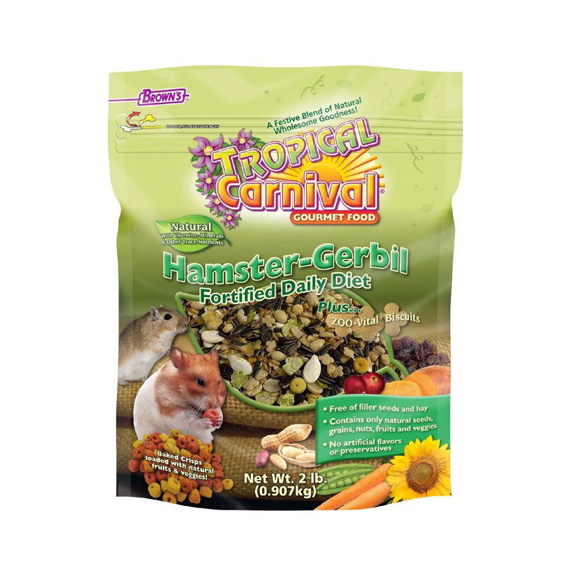 Brown's Tropical Carnival Natural Hamster-Gerbil Fortified