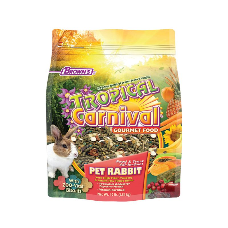 Brown's Tropical Carnival Gourmet Pet Rabbit Food (10lbs)