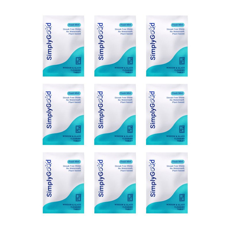 SimplyGood Window and Glass Cleaner Tablet 9 S