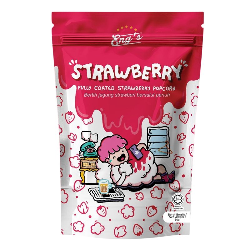 Eng's Popcorn Strawberry