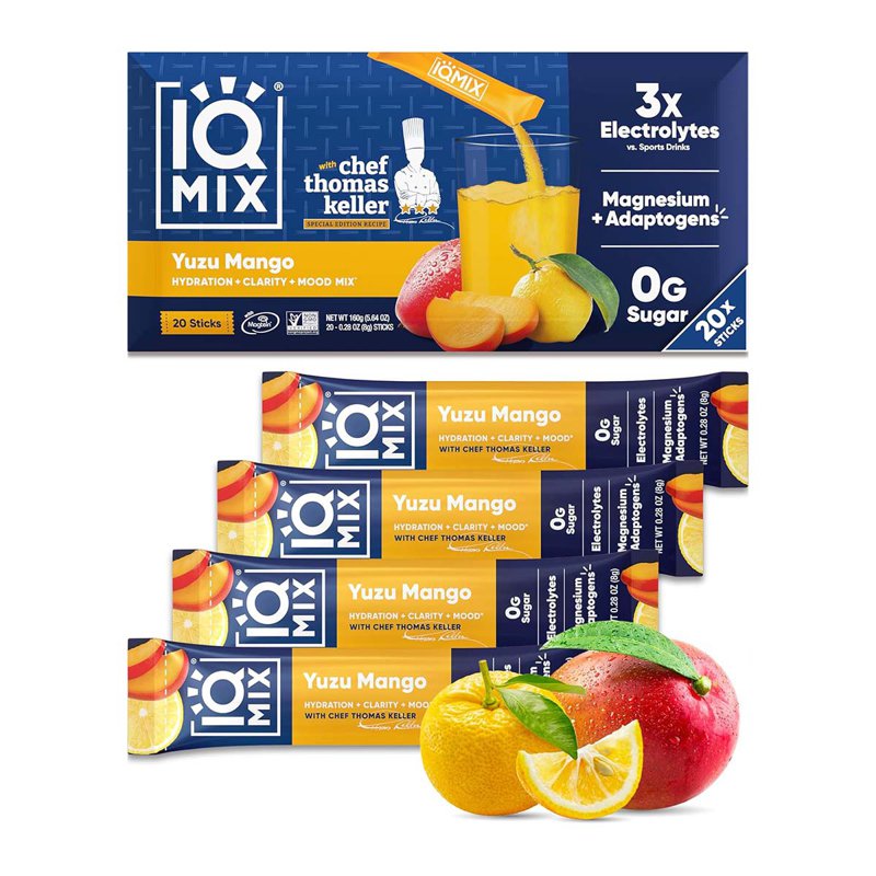 IQBar IQMix Hydration Electrolytes Powder - Yuzu Mango