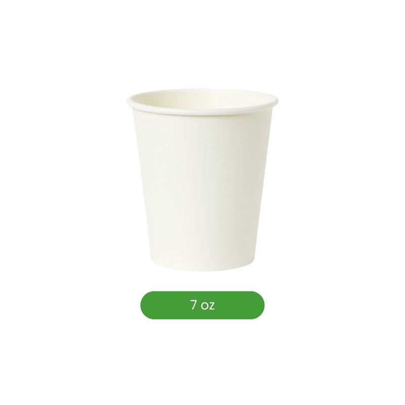 Dodomu Disposable White Paper Cups 50 S