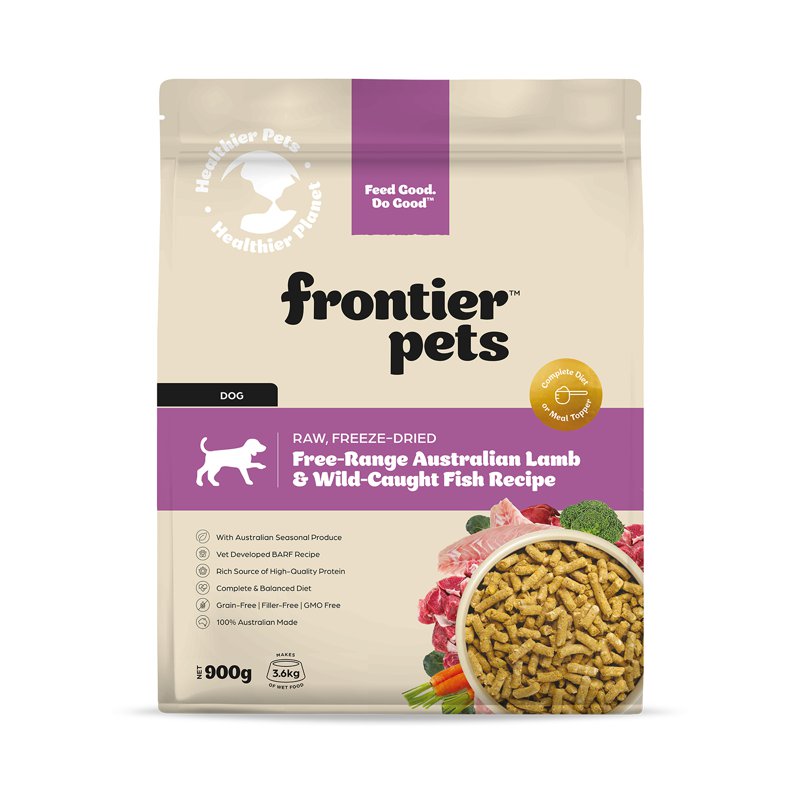 Frontier Free-Range Freeze-Dried Dog Food - Lamb & Wild Fish