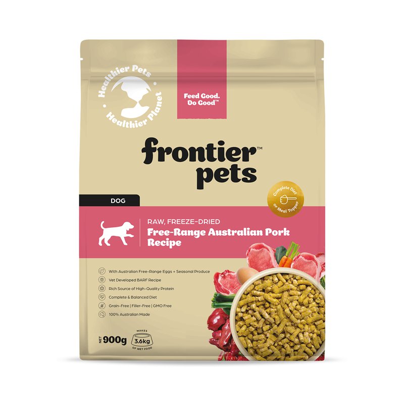 Frontier Free-Range Freeze-Dried Adult Dog Food - Raw Pork