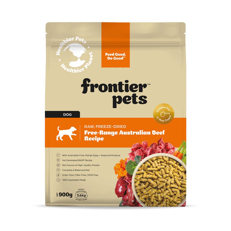 Frontier Free-Range Freeze-Dried Adult Dog Food - Raw Beef